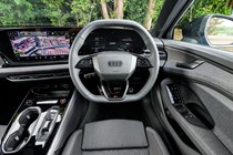 Audi A6 saloon (2025) review: steering wheel and gauge cluster