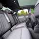 Audi A6 saloon (2025) review: rear seats, grey fabric upholstery