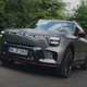 Smart #5 (2025) review: front three quarter driving, matte grey paint, offset angle, Brabus trim