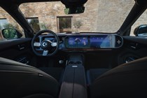 Smart #5 (2025) review: dashboard and infotainment system, black upholstery