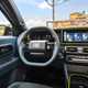 Fiat Grande Panda Hybrid (2025) review: dashboard and interior, blue and black trim