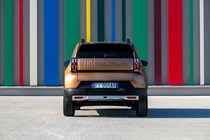 Fiat Grande Panda Hybrid (2025) review: rear static, bronze paint