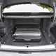 Image of the Audi S8's open boot, with a suitcase loaded in