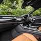 Image of the Audi S8's dashboard, viewed from the open passenger door