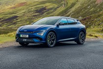 Kia EV6 GT review - facelift, front, blue