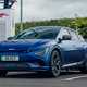 Kia EV6 GT review - facelift, front, blue, charging