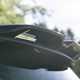 Close-up view of a MINI JCW's rear spoiler