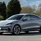 Parkers Lease of the Week, Hyundai Ioniq 6, grey, static, front three quarters | Parkers