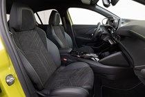 Peugeot E-208 review - facelift, interior, front seats