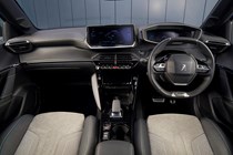 Peugeot e-208 (2021) interior view