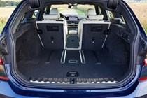 BMW 3 Series Touring review - 2019, boot space with middle section of 40:20:40 split seats folded down