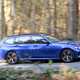 BMW 3 Series Touring blue, side profile
