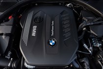 BMW 3 Series Touring review - 2019, 330d engine under bonnet, dead-on