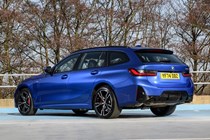 BMW 3 Series Touring blue, rear