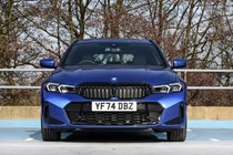 BMW 3 Series Touring blue, front