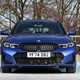 BMW 3 Series Touring blue, front