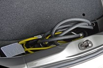 2020 Silver Volkswagen e-Up boot electrical cable storage