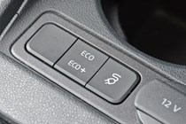 2020 silver Volkswagen e-Up driving mode buttons
