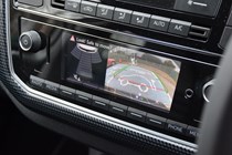 2020 silver Volkswagen e-Up reversing camera display