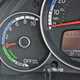 2020 silver Volkswagen e-Up energy use gauge