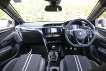 Vauxhall Corsa, interior front, dashboard