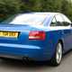 Audi S6 (2006-2011), blue, moving, rear three quarters, exterior | Parkers