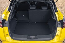 Nissan Juke boot, rear seat partially down