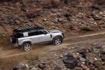 Land Rover Defender 110 (2020-) driving action off-road
