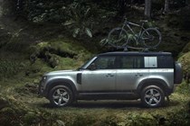 Land Rover Defender 110 (2020-) static exterior in the forest