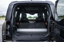 2021 Land Rover Defender 90 boot with seats down