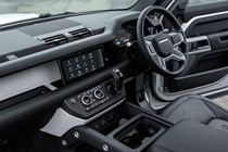 2021 Land Rover Defender 90 dashboard from passenger side