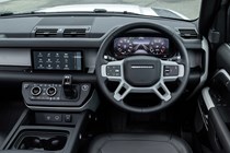 2021 Land Rover Defender 90 dashboard straight ahead