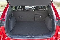 Lucid Red 2020 Ford Kuga boot with seats up