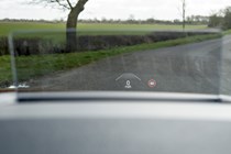 Lucid Red 2020 Ford Kuga head-up display