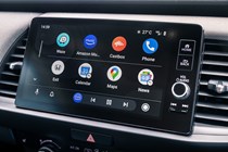 Honda Jazz Crosstar review - central infotainment screen showing Android Auto connectivity