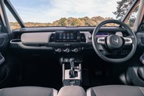 Honda Jazz Crosstar review - dashboard, steering wheel, infotainment, interior (fabric)