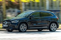 Mercedes-Benz GLA (2020) side view, driving