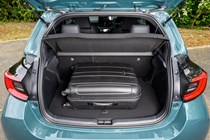 Toyota Yaris boot space with seats up – suitcase