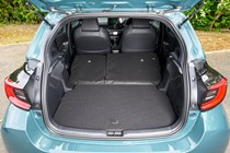 Toyota Yaris boot space seats folded