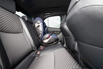 Toyota Yaris with child seat in rear seats