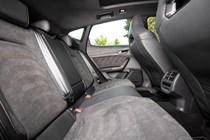 Cupra Formentor rear seats, black upholstery