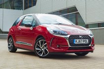 DS 3, red, static, front three quarters | Parkers