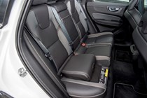 Volvo XC60 rear seats with built in child booster seat