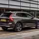 Volvo XC60 T6 Recharge, rear view, grey