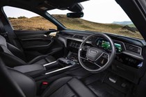 Audi e-Tron Sportback interior side on