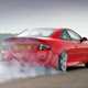 Vauxhall Monaro, red, rear three quarters, tyre smoke | Parkers WCPGW