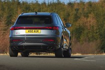 Audi SQ5 review - rear, grey, cornering