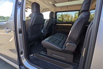 Peugeot e-Traveller review (2021) rear seats
