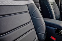 Red 2021 Citroen C4 front seats close-up
