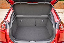 Red 2021 Mazda MX-30 boot space
